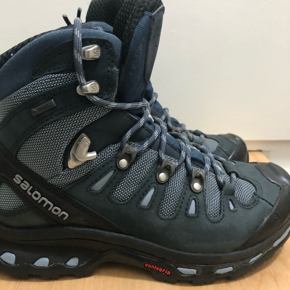 Salomon Women's Quest 4D 2 GTX Hiking Boot Blue 6